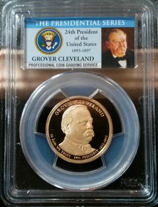 2012 - S Grover Cleveland 24th Dc (proof) Presidential Dollar Pr69 Dcam Pcgs photo