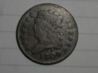 1809 Half Cent.  And Problem. photo