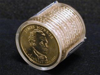 (12) 2008 - P James Monroe Presidential Dollars Uncirculated Word Reserve Monetary photo