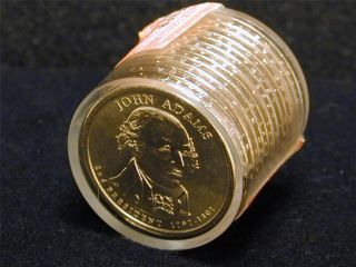 (12) 2007 - P John Adams Presidential Dollars Uncirculated Word Reserve Monetary photo