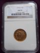 1910 D Gold $5 Indian Head Half Eagle Ngc Graded Au 55 Low Mintage Gold photo 2