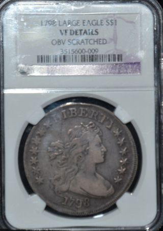1798 Bust Dollar Vf Details Ngc - Must Look photo