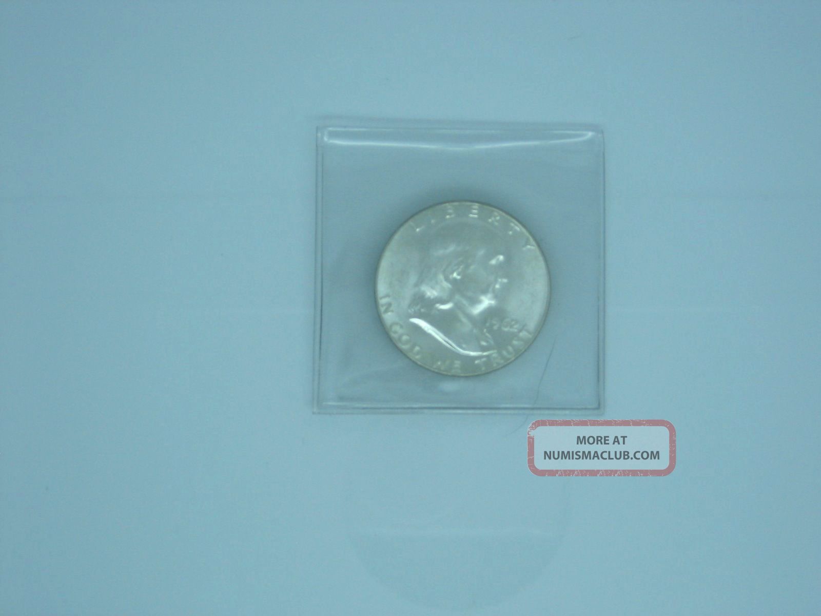 2 - Coin Franklin Silver Half Dollar ' S 1962d - 1958p Uncirculated.