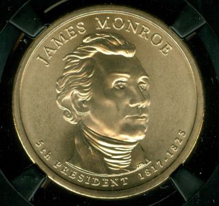2008 - P James Monroe Dollar Ngc Ms69 Sms Finest Retro Holder Pop - 2 3686827 - 007 photo
