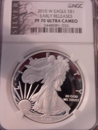 2010 W Eagle $$1 Early Releases Pf 70 Ultra Cameo photo