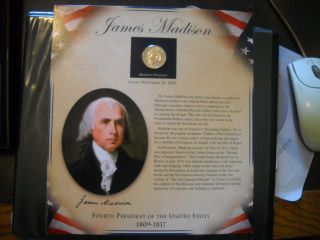 Coinhunters - 2007 Postal Commemorative Society James Madison Dollar And Stamps photo