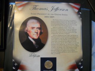Coinhunters - 2007 Postal Commemorative Society Jefferson Dollar And Stamps photo