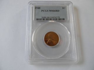 1940 Wheat Penny Pcgs Ms66rd photo