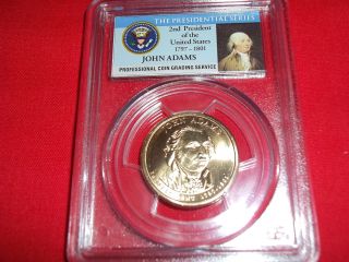 2007 - D Pcgs Ms66 John Adams,  First Day Of Issue - Position B,  11621162. photo