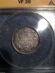 1906 25c Large Crown Canada 25 Cent Silver Coin Graded Vf 35 By Anacs Coins: Canada photo 3
