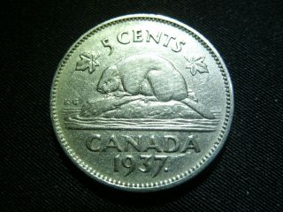 1937 Canadian Nickel - photo