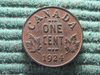 Canada 1924 Vf Small Cent photo