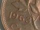 Canada One Cent 1963 Penny Light Hanging 3 Variety Error (item3) Coins: Canada photo 4