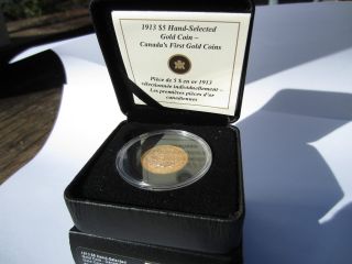 Canada 1913 Hand - Selected 5.  00 Gold Coin : Bank Of Canada Hoard photo