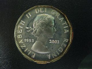 2003 50th Anniversary Coronation Of Queen Elizabeth Ii Canadian Silver Nickel photo