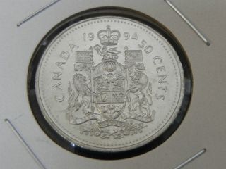 1994 Ms Unc Canadian Canada Coat Of Arms Fifty 50 Cent photo