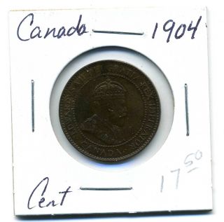 Canada Large Cent 1904,  Au photo