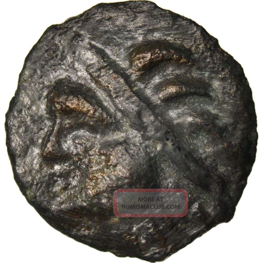 Leuques,  Region Of Toul,  Potin With Indian Head,  Class La Coins: Ancient photo