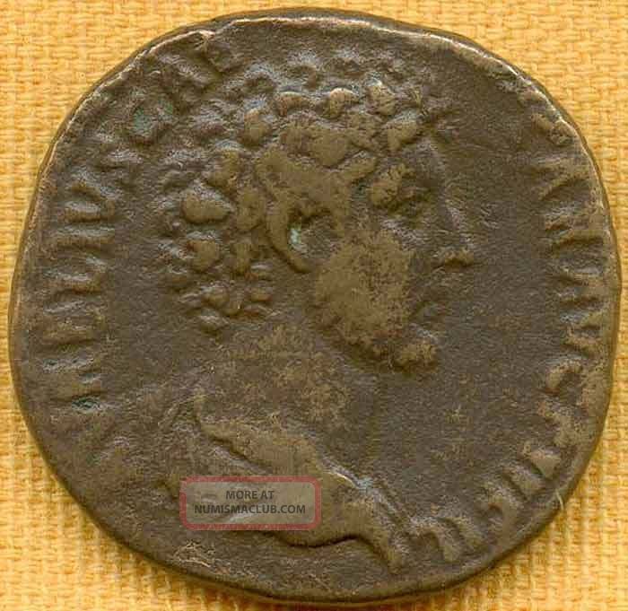 Marcus Aurelius, As Caesar (153 Ad, Under Antoninus Pius) Bronze Sestertius