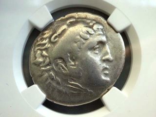 Greek Coin Alexander Iii Posthumous Pamphylia Aspendus Ar Tetradrachm Ngc Ch F photo