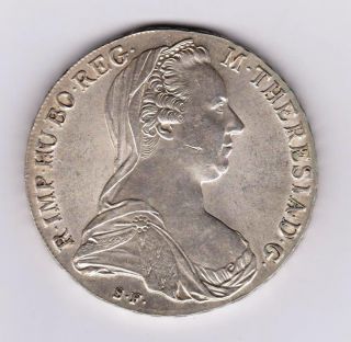 Austria 1780 Thaler Maria Theresa Silver photo
