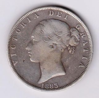 Gb Qv Half Crown 1883 Silver photo