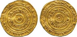 985 Ad Cairo Egypt Islamic Gold Coin 375 Ah Fatimid Dinar Al - Aziz Vf+ photo