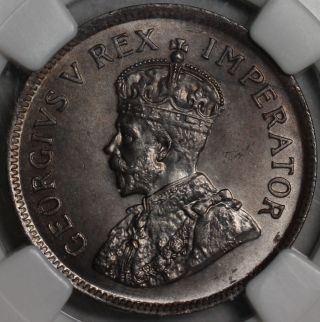 1924 Ngc Ms 65 South Africa 1/2 Penny Rare Grade State Coin photo