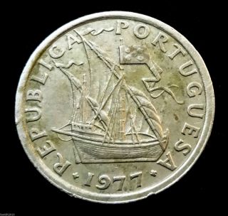 Portugal,  1977 2$50 Escudos Ship Coat Of Arms Of Portugal Coin photo
