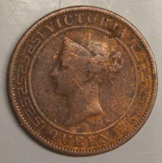 Ceylon - 1870 - 1 One Cent - G/vg photo