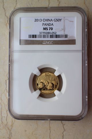 Ngc Ms70 China 2013 1/10 Oz Gold Panda Coin photo