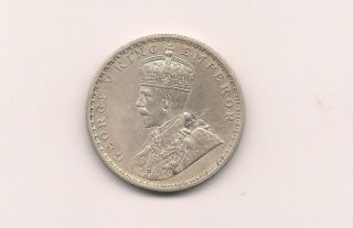 India British 1916 One Rupee Silver Unc Coin photo