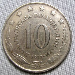 Yugoslavia 1977 - 10 Dinara photo