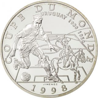 Vème République,  10 Francs,  Coupe Du Monde 1998,  Uruguay photo