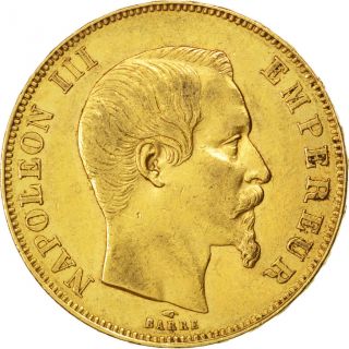 Second Empire,  50 Francs Or Napoléon Iii Tête Nue photo
