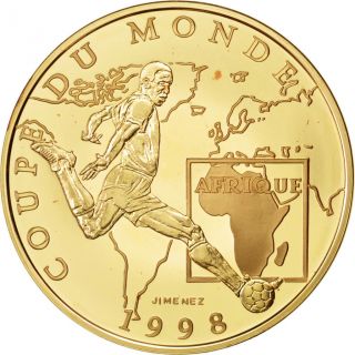 Vème République,  100 Francs Or,  Coupe Du Monde 1998,  Afrique photo