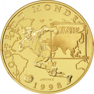 Vème République,  100 Francs Or,  Coupe Du Monde 1998,  Asie photo