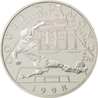 Vème République,  10 Francs,  Coupe Du Monde 1998,  Allemagne photo