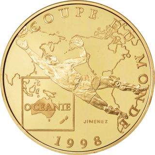 Vème République,  100 Francs Or,  Coupe Du Monde 1998,  Océanie photo