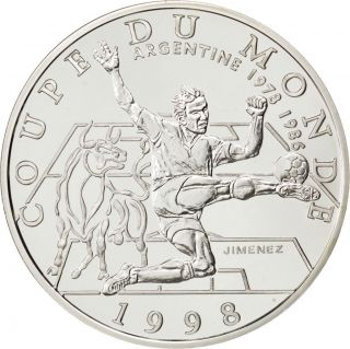 Vème République,  10 Francs,  Coupe Du Monde 1998,  Argentine photo