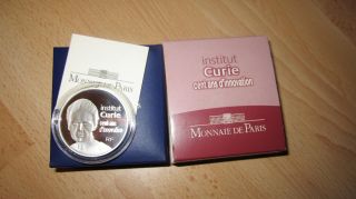 France 20 Euros Silver Piedfort Institut Marie Curie Be Proof Pp 2009 photo