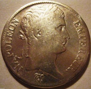 France - 1808 - A 5 Francs Napoleon Bonaparte photo