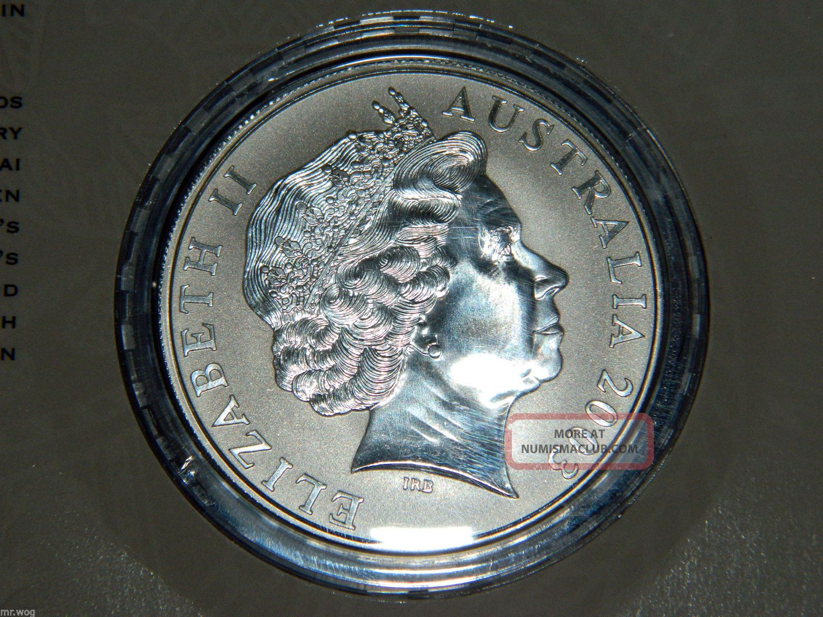 2003 Australia $1 Kangaroo - 1oz. Silver Coin On Card :^)