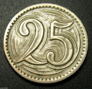 Czechoslovakia 25 Haleru Coin 1933 Km 16 (a2) photo