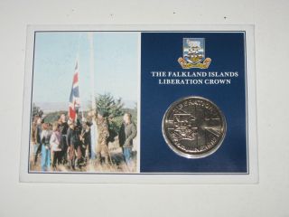1982 Falkland Islands Liberation Crown - Cupro/nickel Unc photo