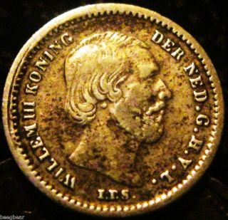 Netherlands 1850 5 Cents - - Toning photo