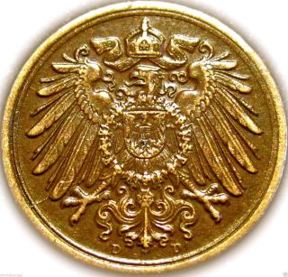 Germany - The German Empire 1913d Pfennig Coin - Great Coin S&h Discounts photo