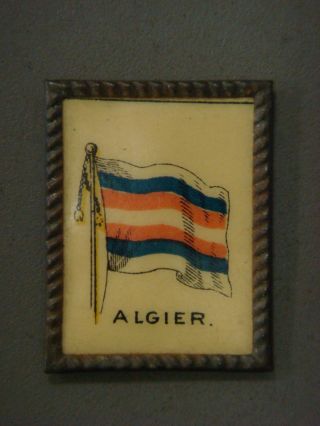 Mini Framed Picture - Algier (flag) Java Coffee,  C.  F.  Ware Coffee Co.  Dayton,  O. photo