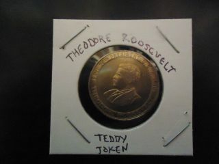 Theodore Roosevelt Presidential  Teddy  Token photo