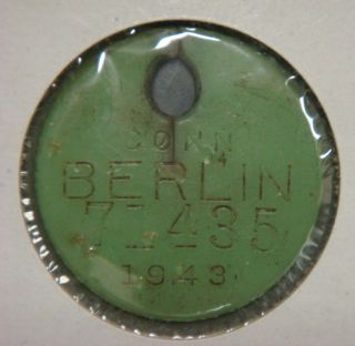 Dog License - 1943 Berlin,  Conn. photo